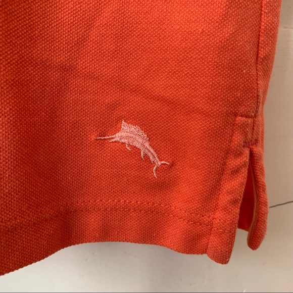 Tommy Bahama Polo T-Shirt Women's Island Zone Burnt Coral Orange Extra Small - Picture 4 of 9